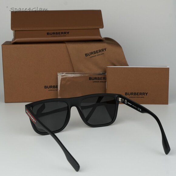 NEW Burberry BE4402U 346487 Matte Black Dark Grey Unisex Sunglasses BE 4402U - Picture 7 of 9